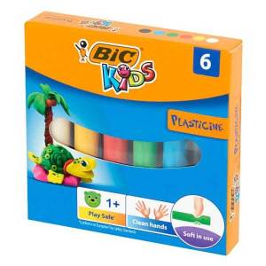 Bic Plastelina Kurumayan Oyun Hamuru 6 Renk