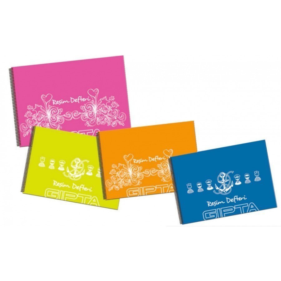 Gıpta Spiralli Resim Defteri Pp Kapak 17X24 25 Yaprak