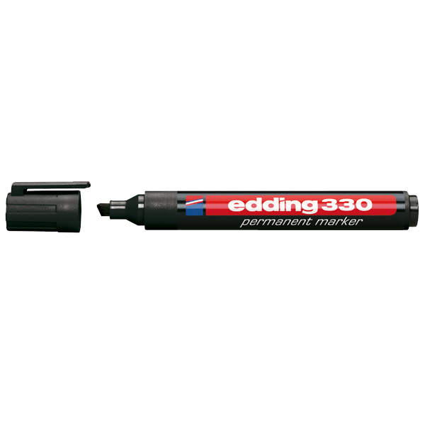 Edding Markör Permanent Kesik Uçlu 1-5 MM Siyah 330
