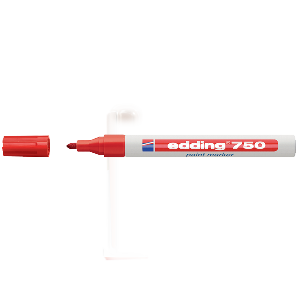 Edding Markör Dekor Boya Yuvarlak Uçlu 2-4 MM Kırmızı 750