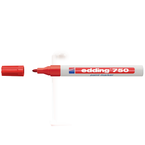 Edding Markör Dekor Boya Yuvarlak Uçlu 2-4 MM Kırmızı 750