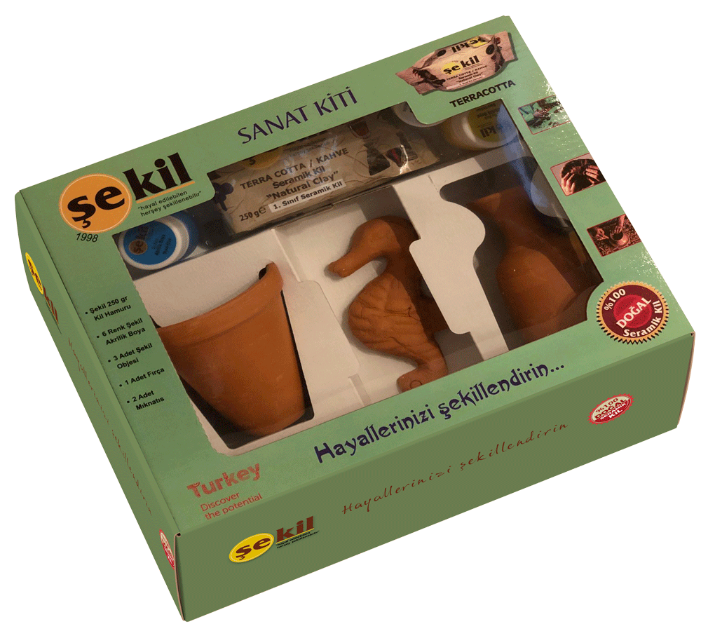 Şekil Seramik Kil Hamuru Sanat Kiti Seti