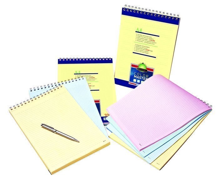 Gıpta Color Master Kareli Spiralli Karton Kapak Bloknot A4 100 Yp.