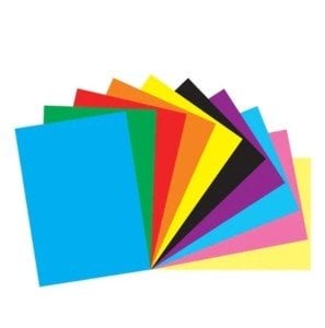 Sınar Renkli Fon Kartonu 10'lu 25x35 Karışık