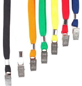 Persona Kart Boyun Askı İpi Metal Klipsli Turuncu