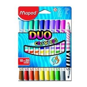 Maped Duo Colorpeps Çift Taraflı Keçeli Kalem 20 Renk (10x2)