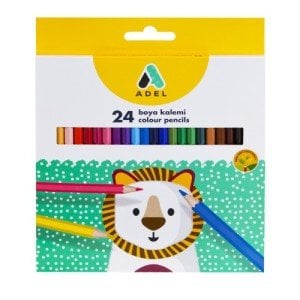 Adel Kuru Boya Kalemi Karton Kutu 24 Renk