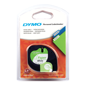 Dymo Letratag Şerit Kağıt 12MMx4 MT Beyaz