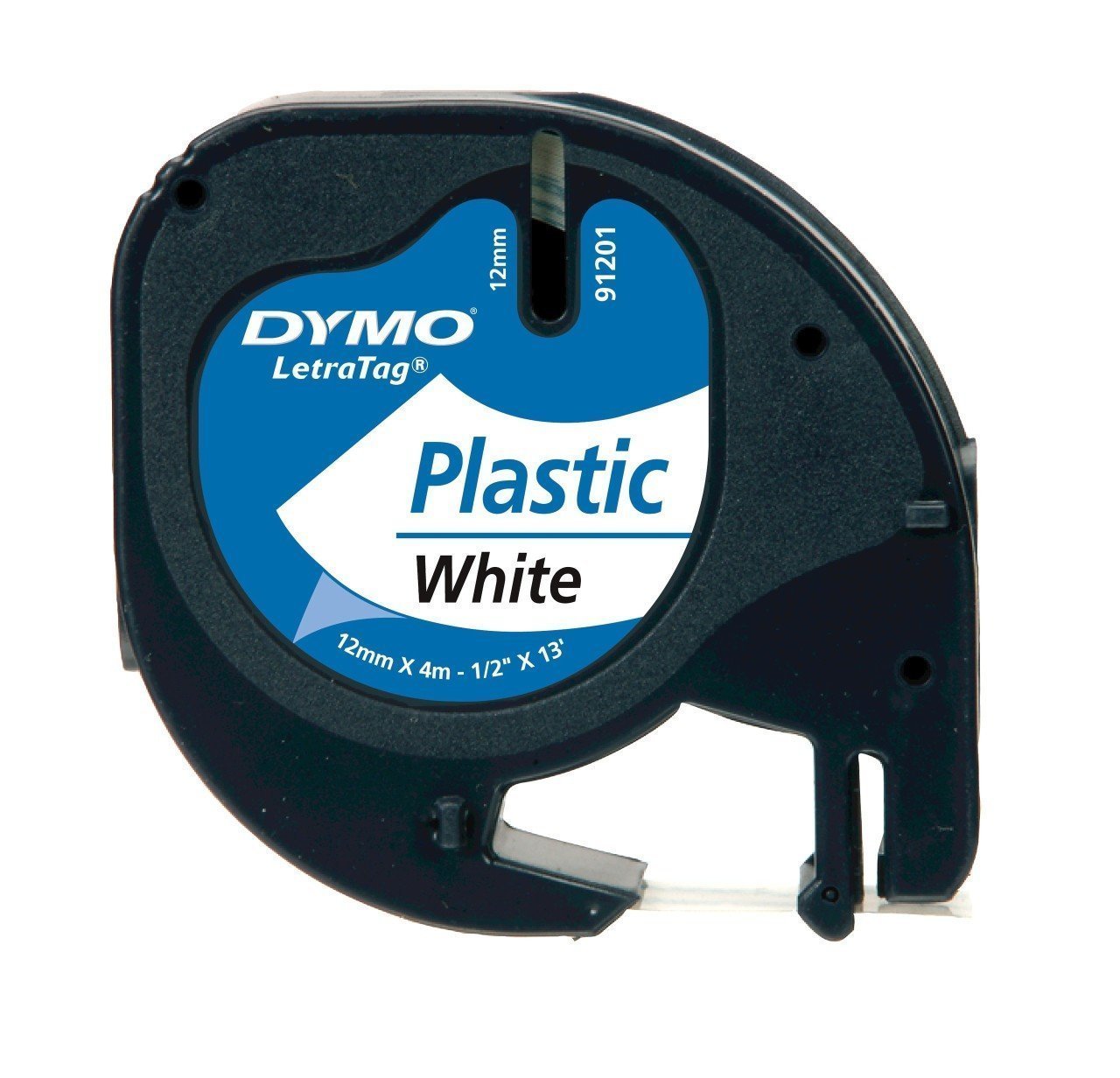 Dymo Letratag Şerit Plastik 12MMx4 MT Beyaz
