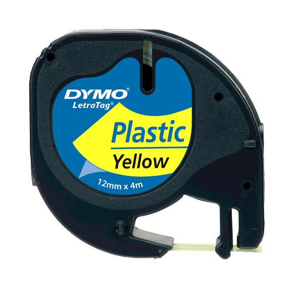 Dymo Letratag Şerit Plastik 12MMx4 MT Sarı