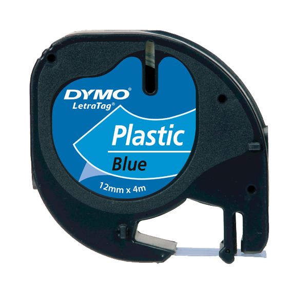 Dymo Letratag Şerit Plastik 12MMx4 MT Mavi