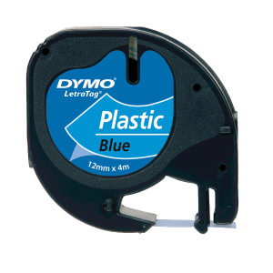 Dymo Letratag Şerit Plastik 12MMx4 MT Mavi