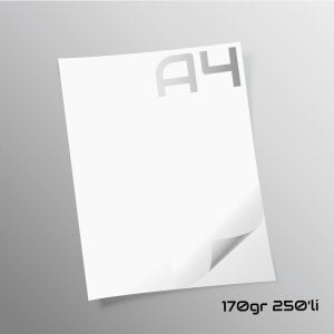 Paper-Tailor Gramajlı A4 Fotokopi Kağıdı 170 gr. 250'li