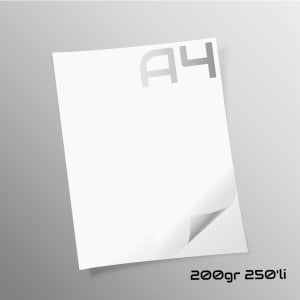 Paper-Tailor Gramajlı A4 Fotokopi Kağıdı 200 gr. 250'li