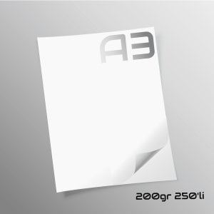 Paper-Tailor Gramajlı A3 Fotokopi Kağıdı 200 gr. 250'li