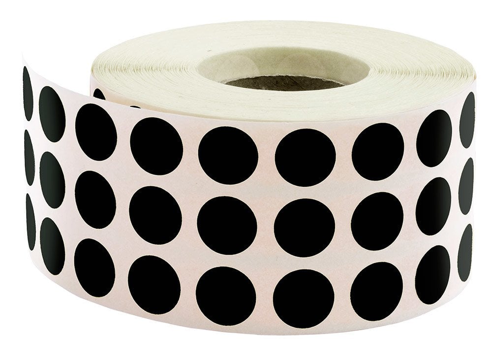 Tanex Siyah Nokta Etiketi 10 MM 5000'li