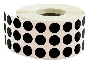 Tanex Siyah Nokta Etiketi 10 MM 5000'li