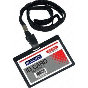 Rubenis Yaka Kartı İpli Siyah 50'li