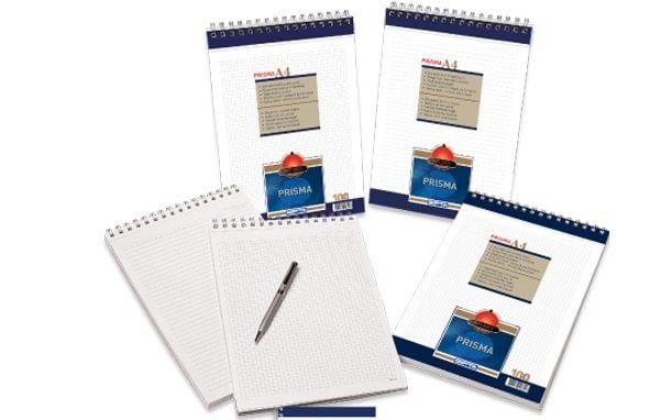 Gıpta Bloknot Prisma Spiralli Karton Kapak Çizgili 100 YP A4