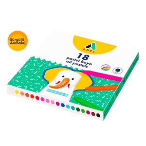 Adel Pastel Boya Karton Kutu 18 Renk