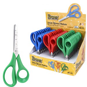 Brons Sol El Makası Cetvelli