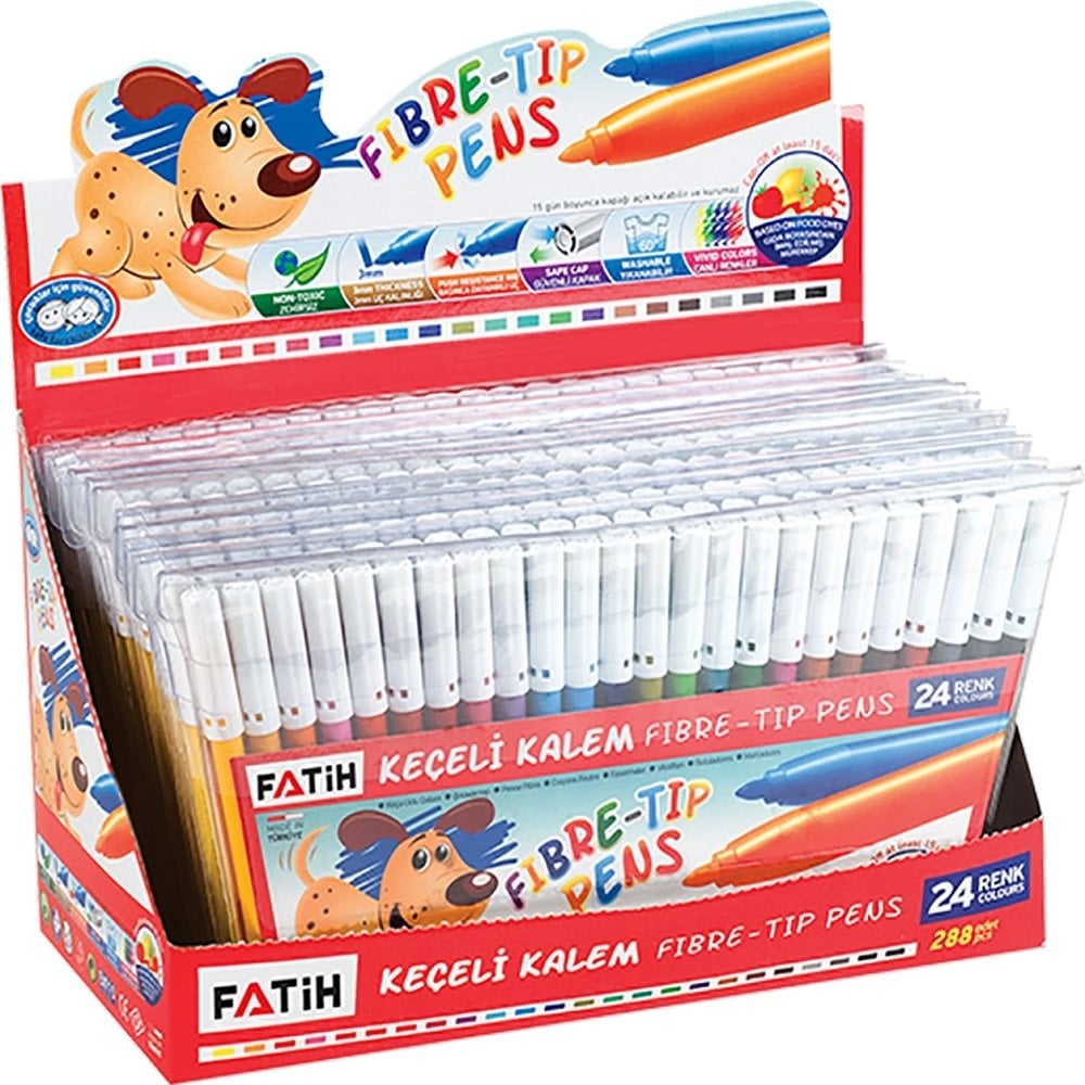 Fatih Keçeli Kalem 24 Renk