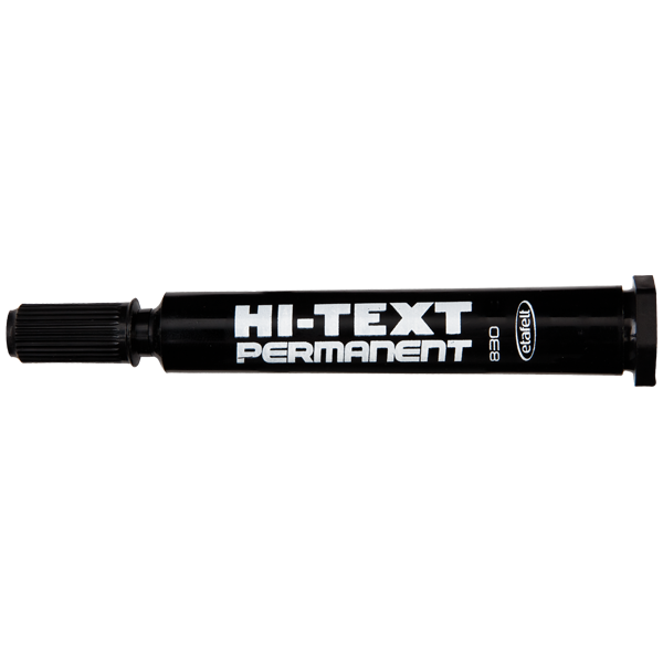 Hi-Text Markör Yuvarlak Uçlu Siyah 830PB
