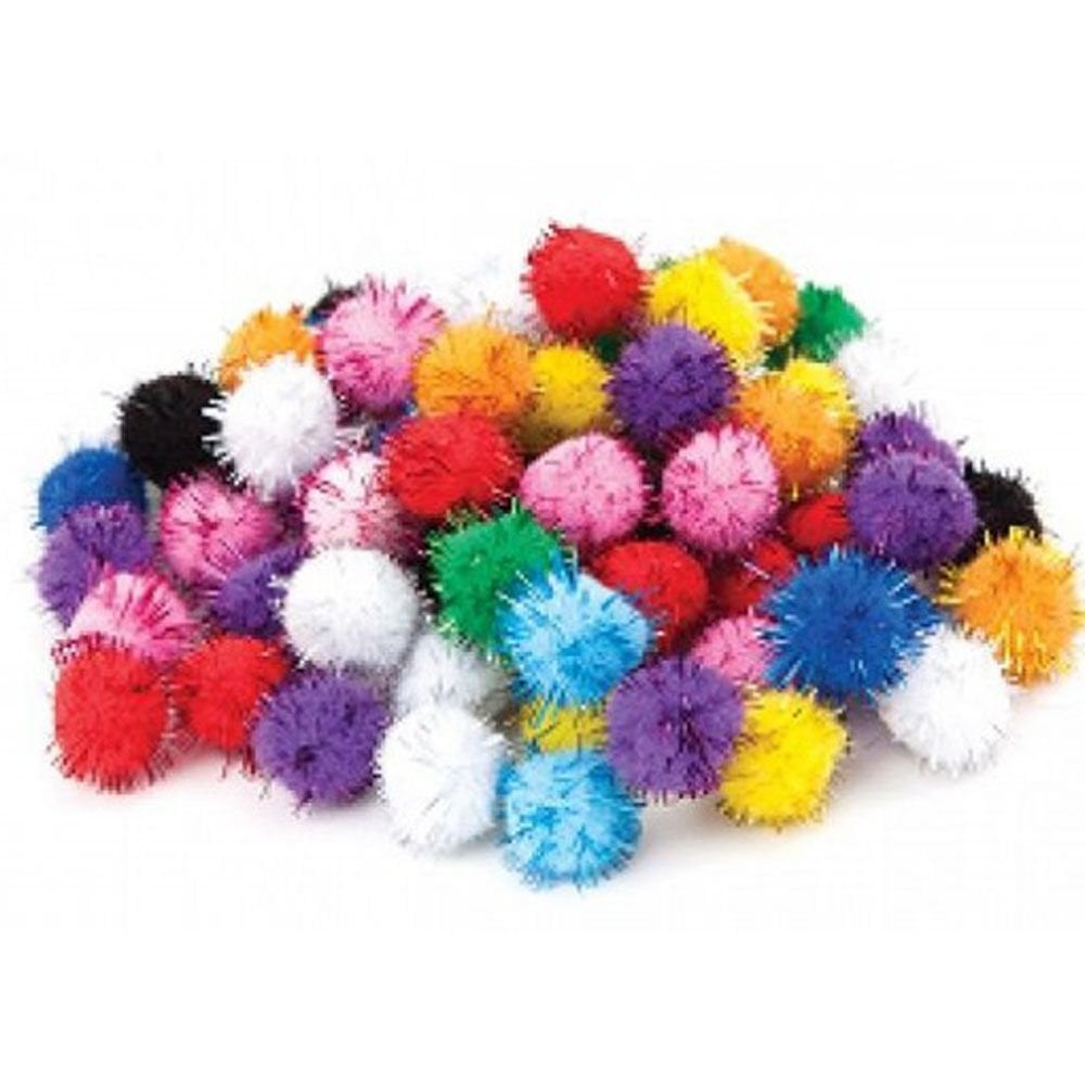 Puti Pon Pon Metalik 20 MM