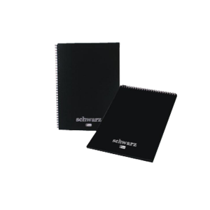 Keskin Color Spiralli Defter Plastik Kapak Siyah Zemin 60 YP 14x20