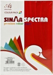 Sınar A3 Pastel Renkli Fotokopi Kağıdı 10 Renk 250'li 80 gr.