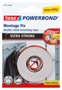 Tesa Montaj Bandı Köpük Powerbond Ultra Güçlü 1,5x19
