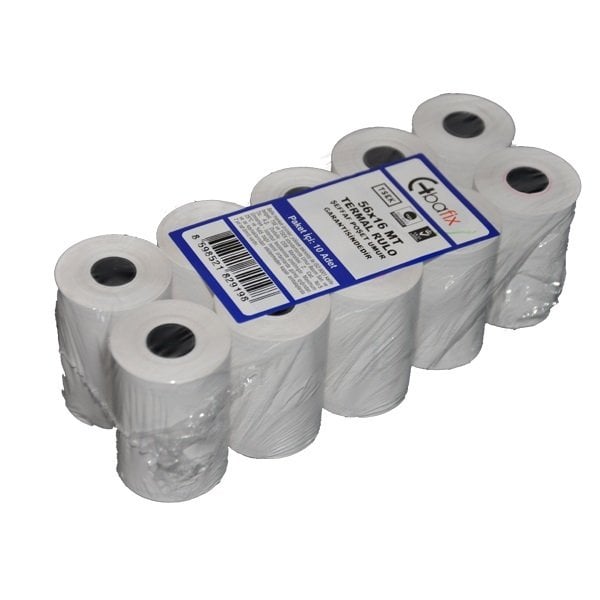 Bafix Termal Yazar Kasa Pos Rulosu 10Lu 56x16 Mt