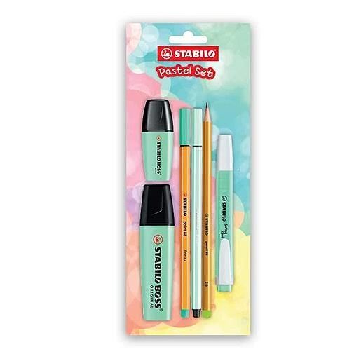 Stabilo Fosforlu Kalem Tek Renk Pastel Set 6 Lı Yeşil