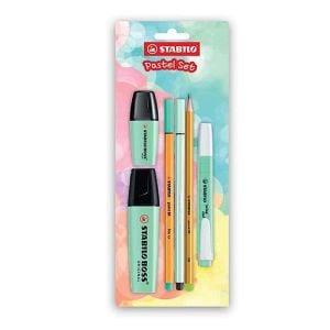 Stabilo Fosforlu Kalem Tek Renk Pastel Set 6 Lı Yeşil
