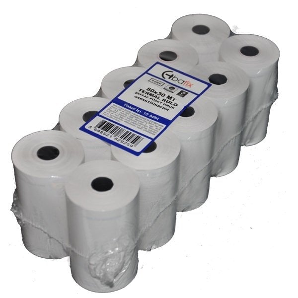 Bafix Termal Yazar Kasa Pos Rulosu 10Lu 80x30 Mt