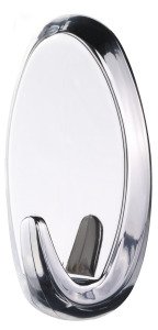 Tesa Askı İz Bırakmadan Sökülebilir Büyük Oval Krom Powerstrıps