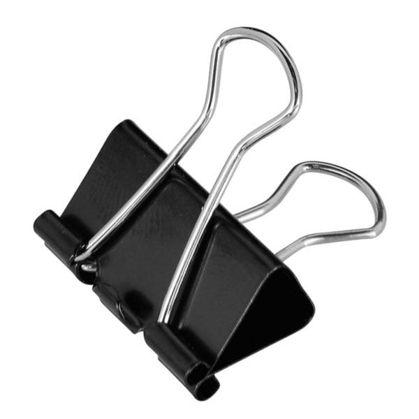 Cassa Siyah Çelik Kıskaç Klips 15 mm 12'li