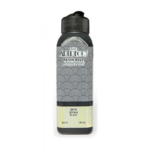 Artdeco Akrilik Boya 140 ML Siyah