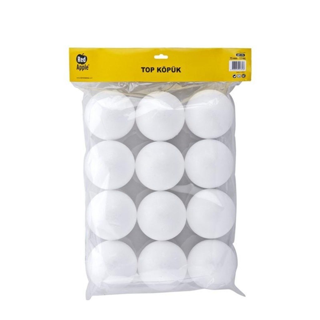 Red Apple Büyük Boy Köpük Top 75 mm 12'li