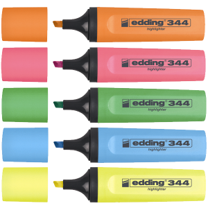 Edding Fosforlu Kalem Seti 5'li Karışık