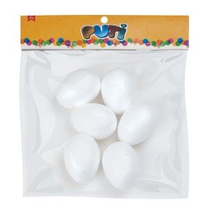 Puti Köpük Yumurta 6,5 cm 6'lı