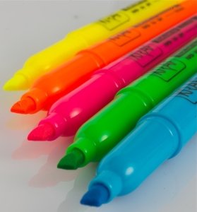 Kraf Fosforlu Kalem Seti 5'li Kalem Tipi