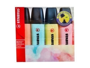Stabilo Boss Pastel Fosforlu Kalem Seti 4'lü