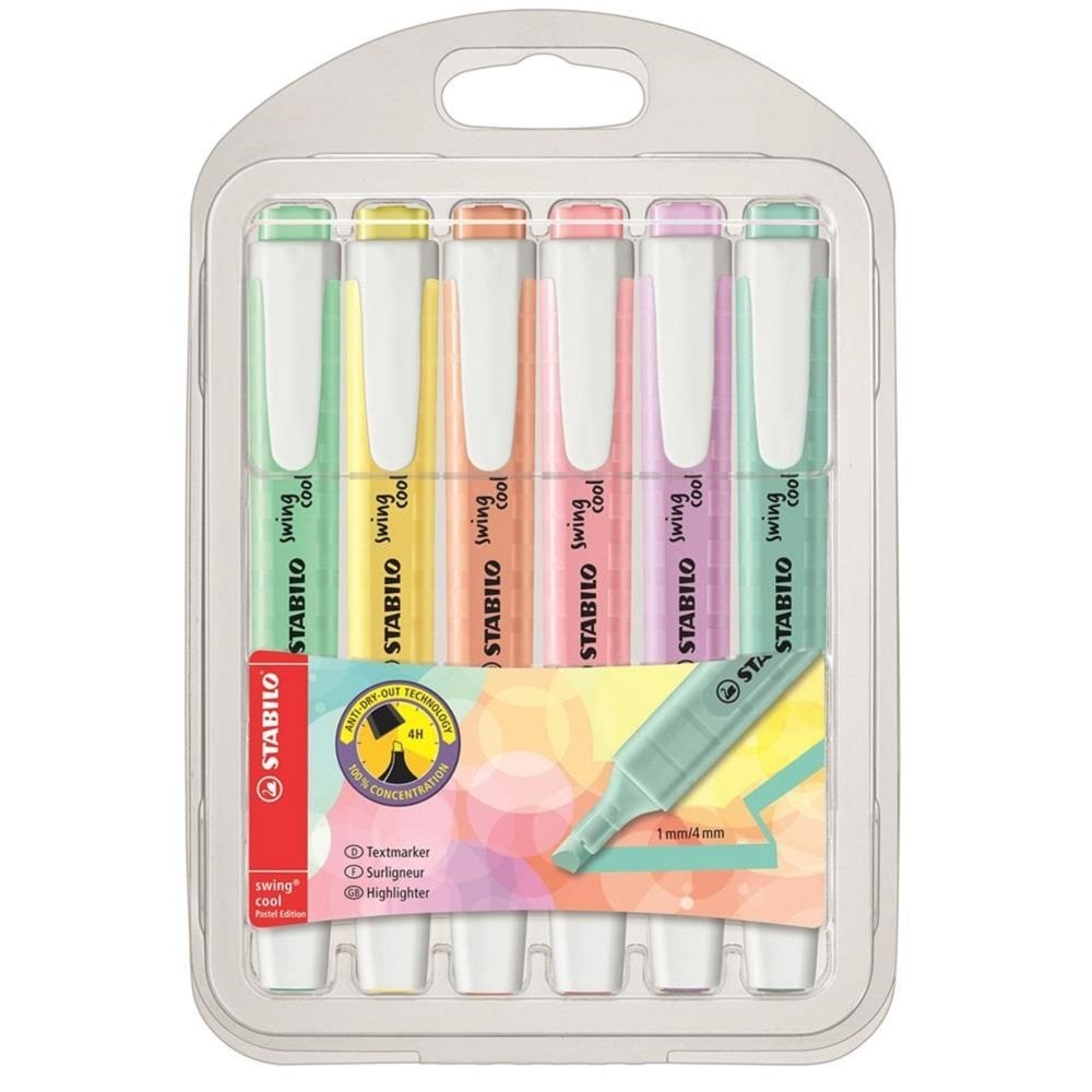 Stabilo Swing Cool Pastel Fosforlu Kalem Seti 6'lı
