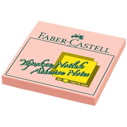 Faber Castell Yapışkanlı Not Kağıdı Harmony 75x75 mm Pembe