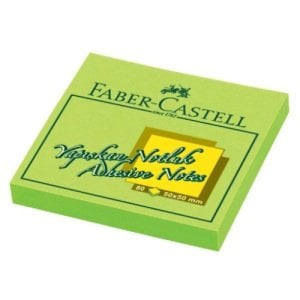 Faber Castell Yapışkanlı Not Kağıdı Harmony 75x75 mm Yeşil