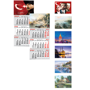 Keskin Color 2021 Denizci Takvimi Spiralli Gravür