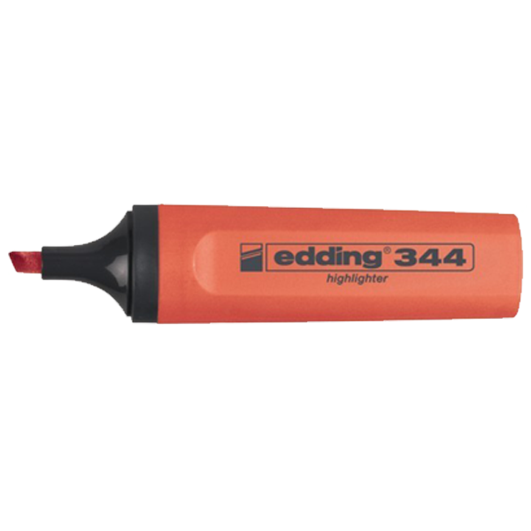 Edding Fosforlu Kalem Nar Çiçeği (Kırmızı)