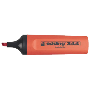 Edding Fosforlu Kalem Nar Çiçeği (Kırmızı)