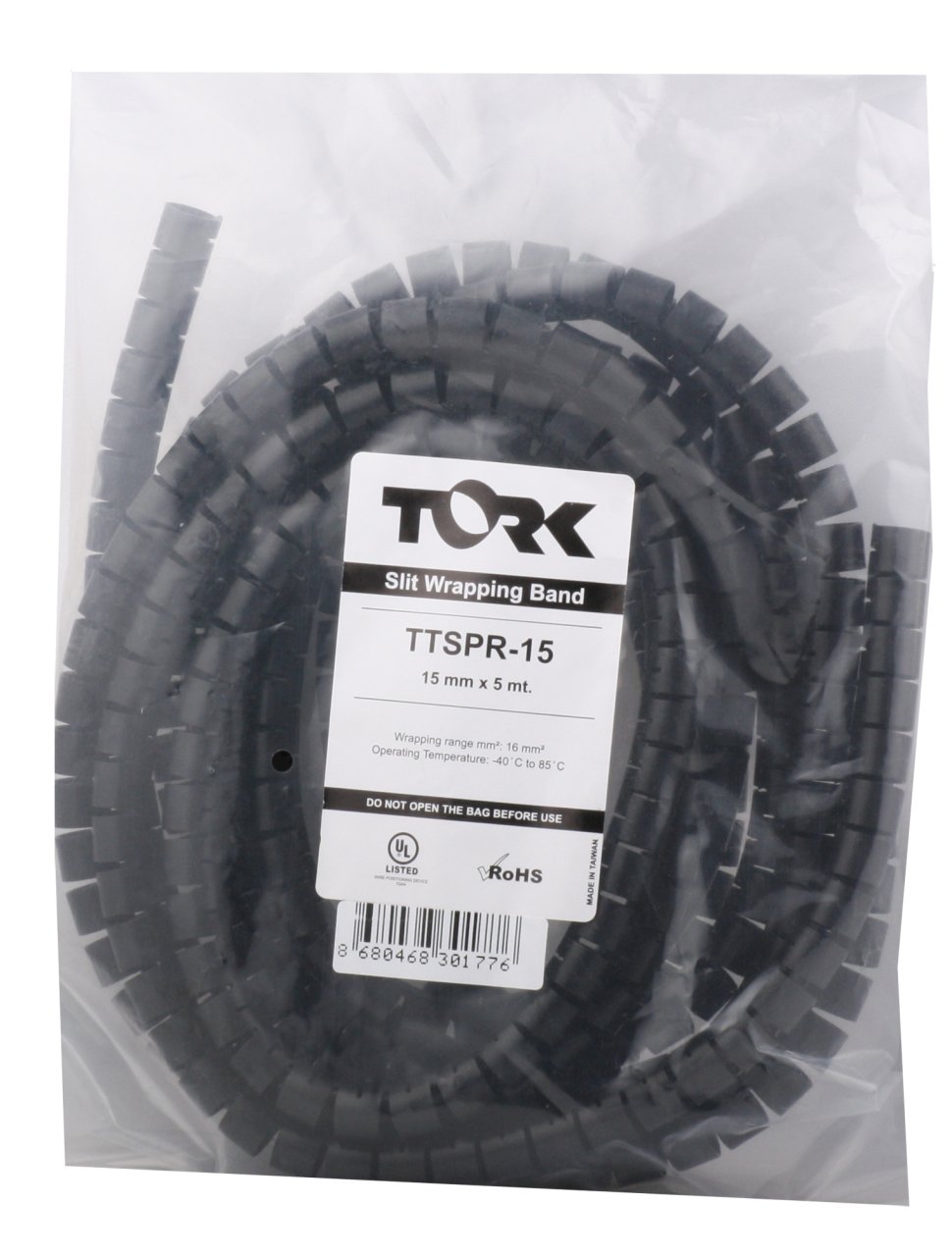 Tork Kablo Toplayıcı Spiral Plastik 15 mm 5 m